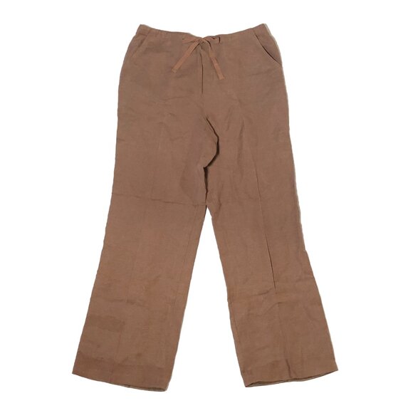 Pendleton Suit Womens Size L Brown Linen Blend Button-up Lightweight - Picture 8 of 13